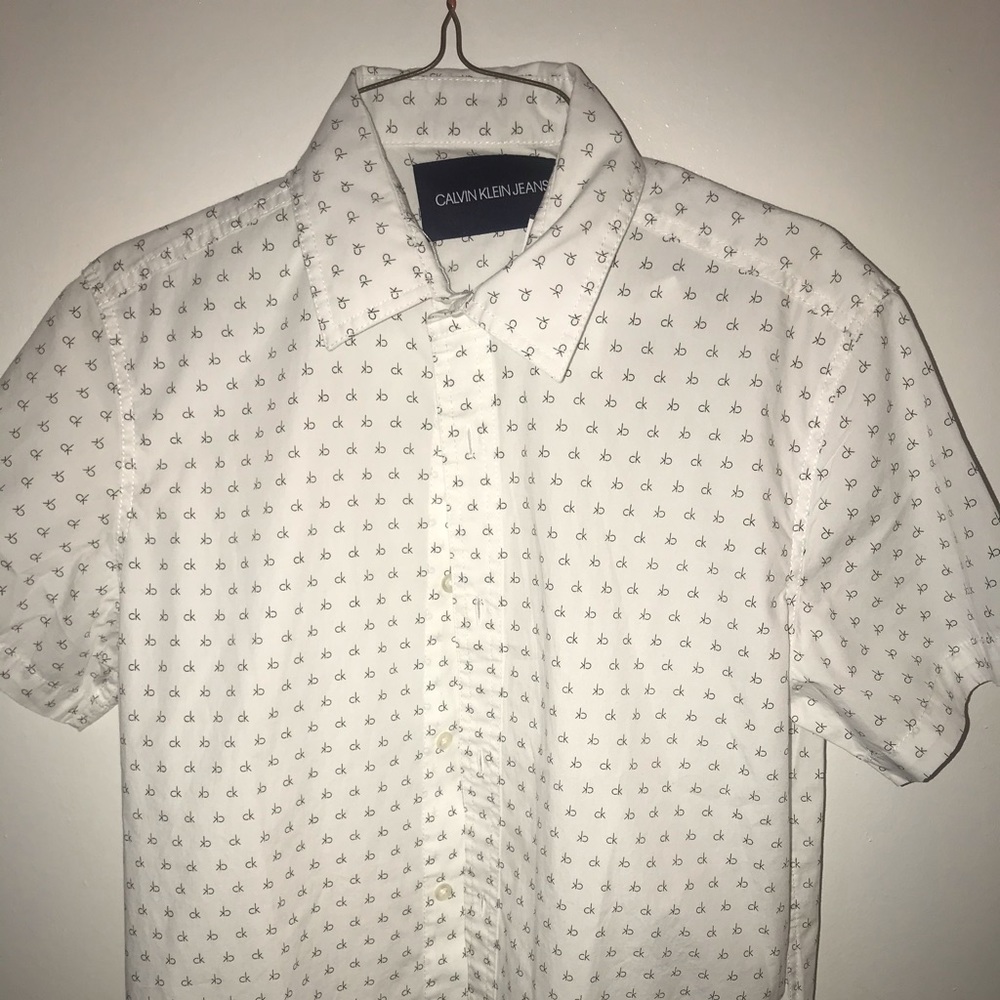 Calvin Klein mini logo button up